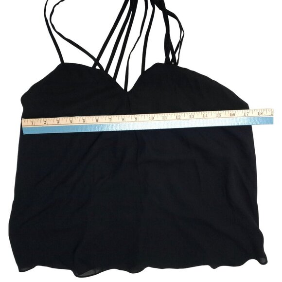 Express Womens Black Sunburst Strap Back Blouse Tank Top Size Medium NWOT - Picture 5 of 6